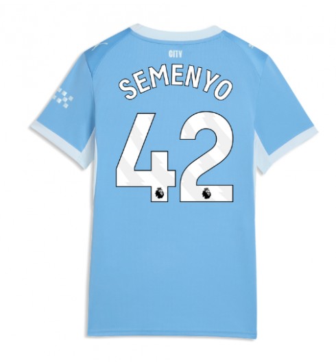 Manchester City Antoine Semenyo #42 Domácí Dres pro Dámské 2026-27 Krátký Rukáv Manchester City Antoine Semenyo #42 Domácí Dres pro Dámské 2026-27 Krátký Rukáv